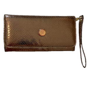 Deux Lux rose gold snake wallet/ wristlet
